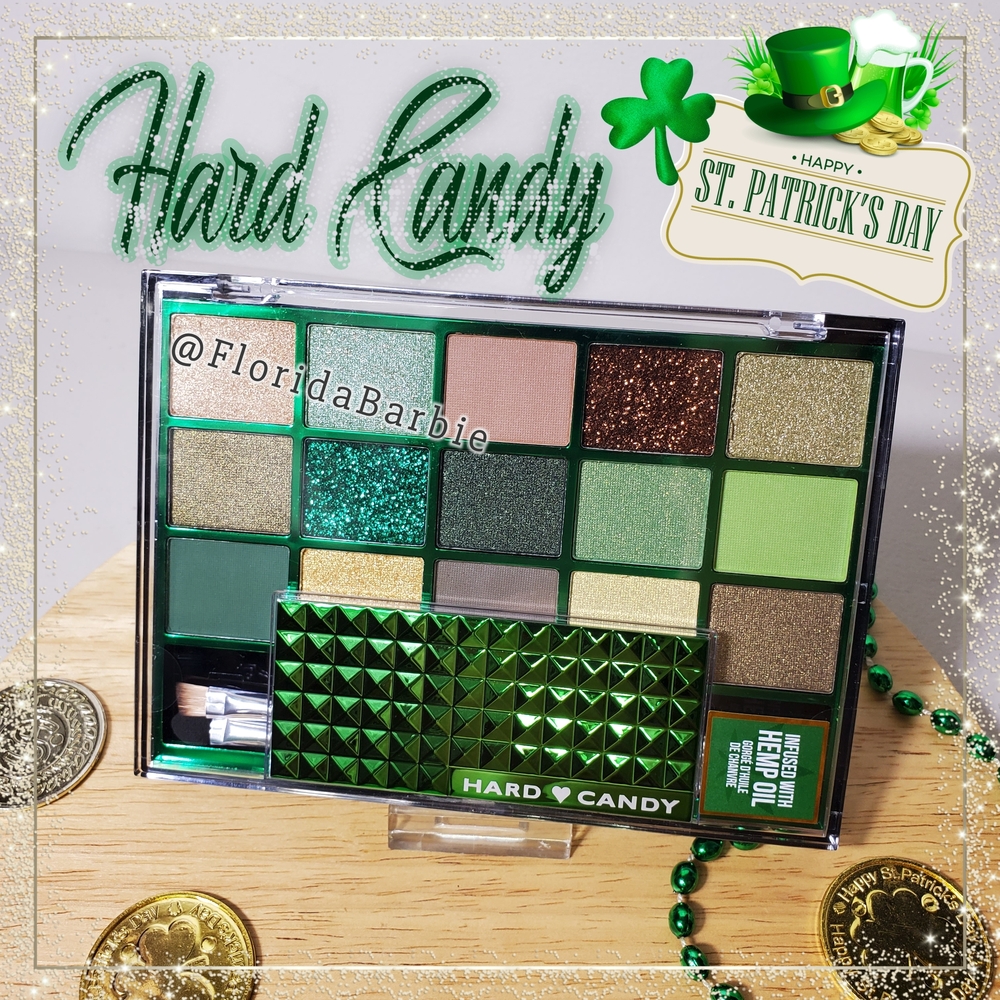 Hard Candy Women Men Makeup Palette Infused With Hemp Oil Green Makeup Eyeshadow